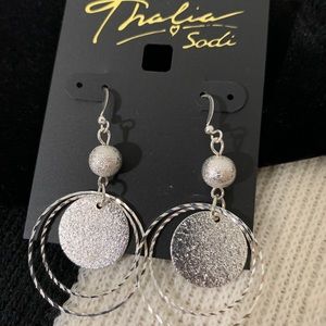 Thalia ❤️Sodi Sparkly Silver Dangle Earrings